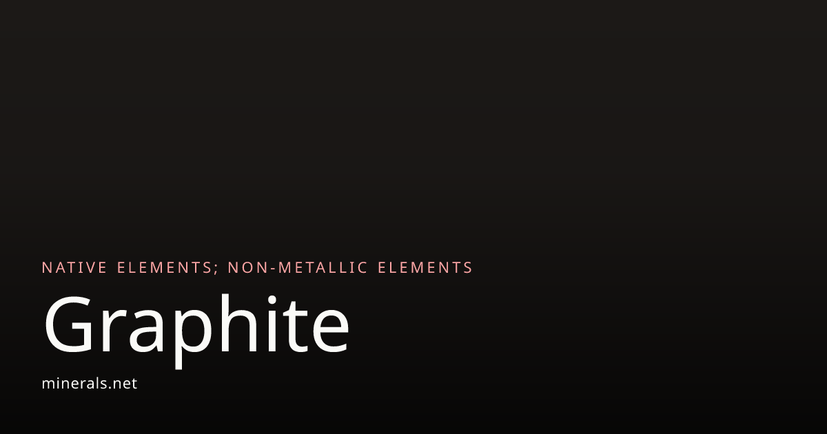 Graphite: The mineral Graphite information and pictures · Minerals.net